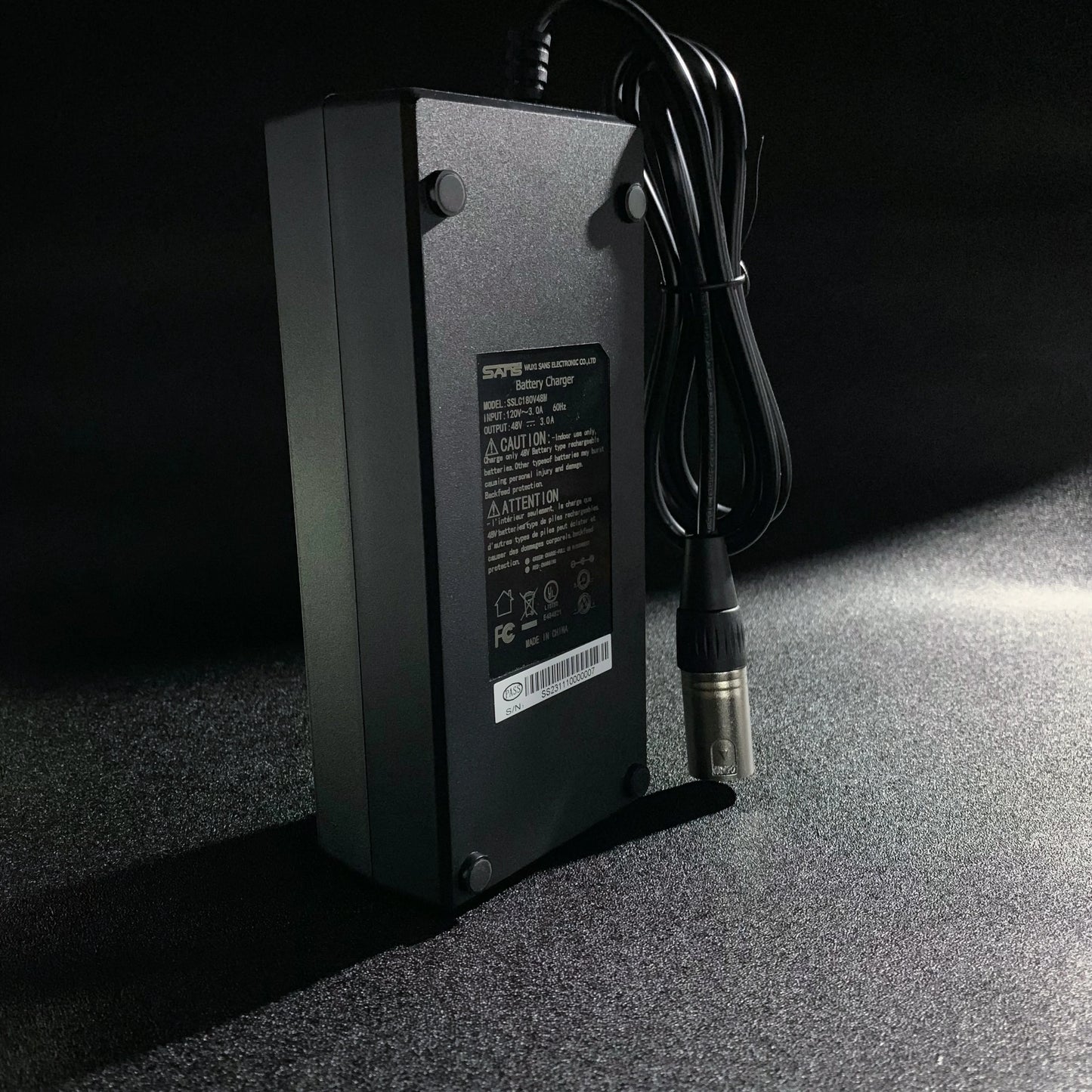 SANS Charger 54.6V 3A | XLR 3PIN(1+2-) Port With SYS FAN
